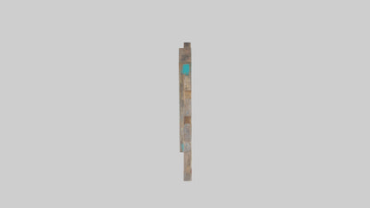 3D model Reclaimed Wood Wall Art VR / AR / low-poly