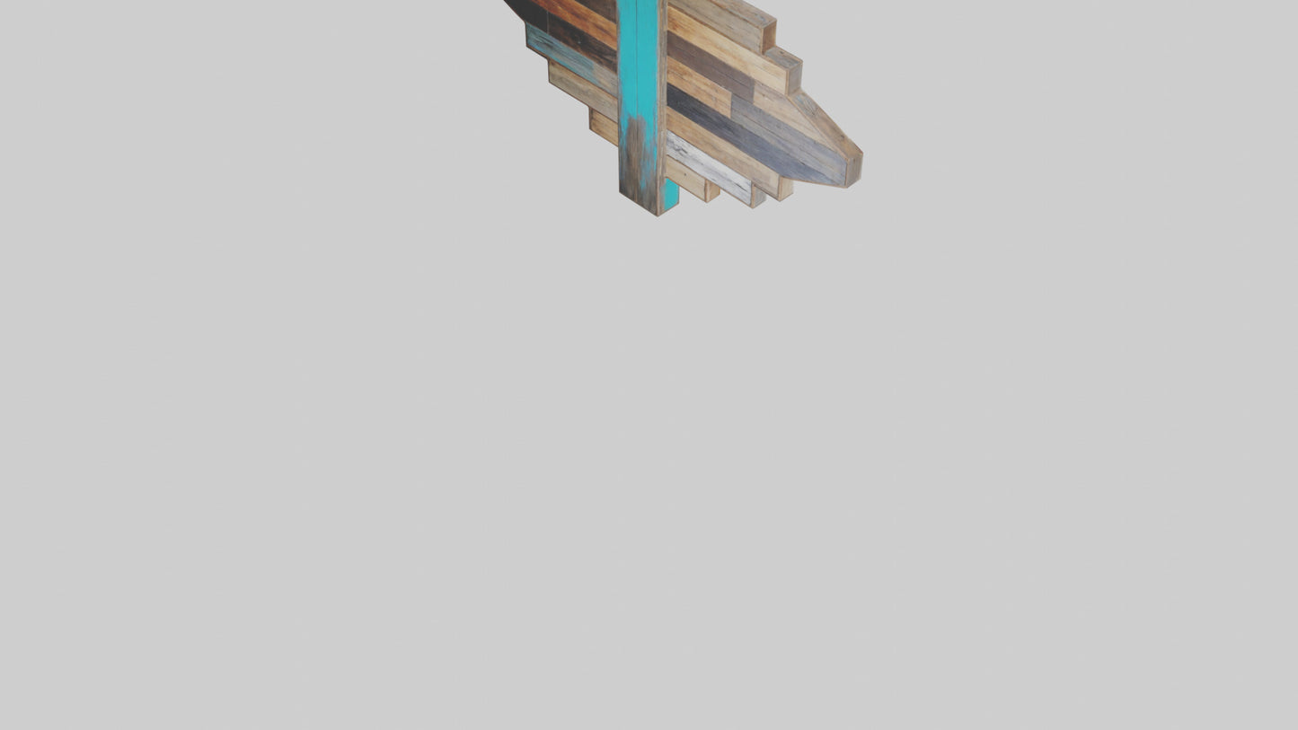 3D model Reclaimed Wood Wall Art VR / AR / low-poly