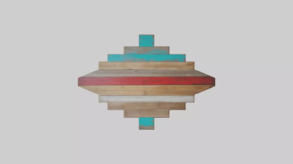 3D model Reclaimed Wood Wall Art VR / AR / low-poly