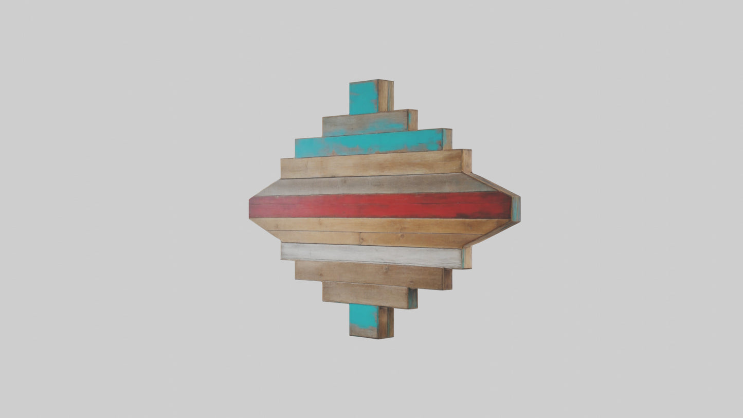 3D model Reclaimed Wood Wall Art VR / AR / low-poly