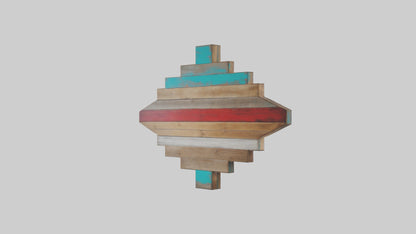3D model Reclaimed Wood Wall Art VR / AR / low-poly