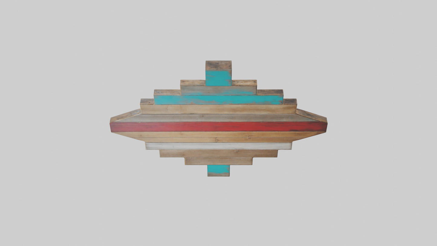 3D model Reclaimed Wood Wall Art VR / AR / low-poly