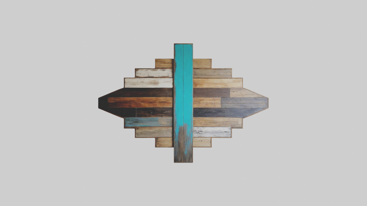 3D model Reclaimed Wood Wall Art VR / AR / low-poly