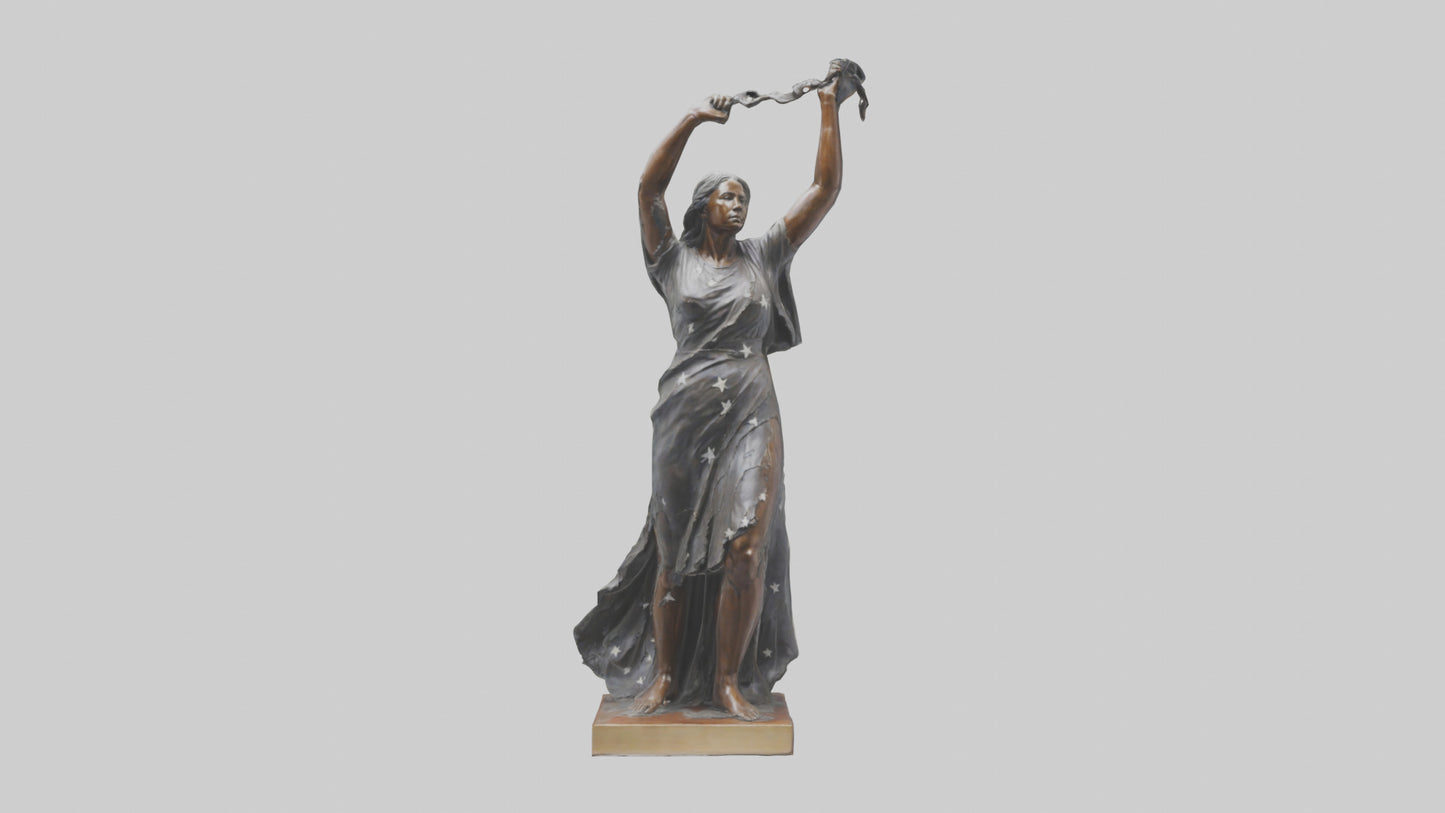 Reclaiming Freedom statue model VR / AR / low-poly