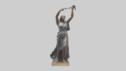 Reclaiming Freedom statue model VR / AR / low-poly