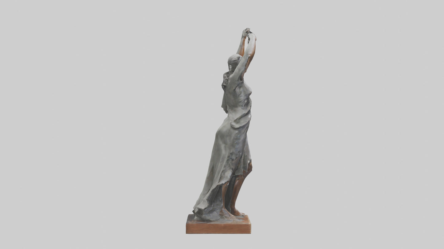 Reclaiming Freedom statue model VR / AR / low-poly
