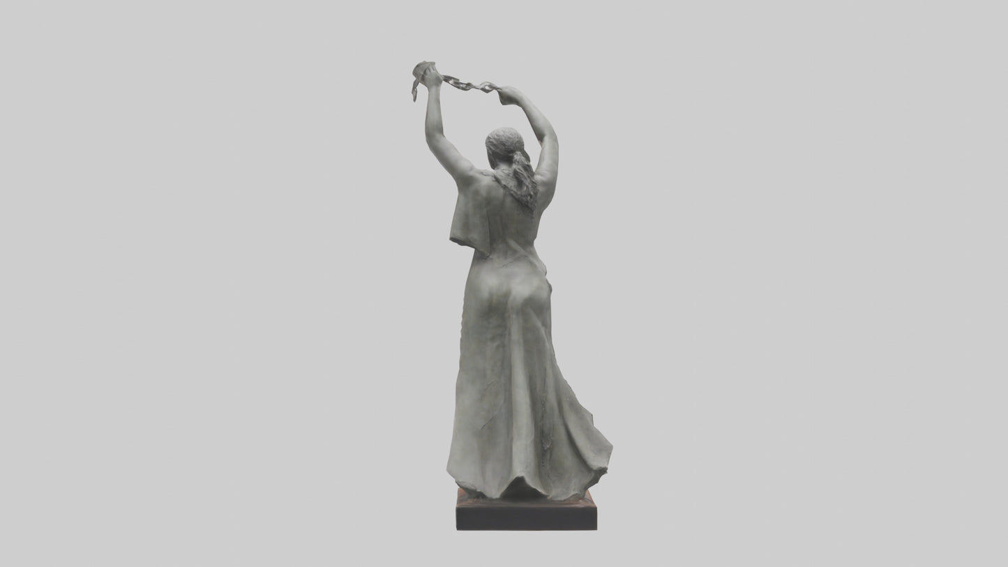 Reclaiming Freedom statue model VR / AR / low-poly