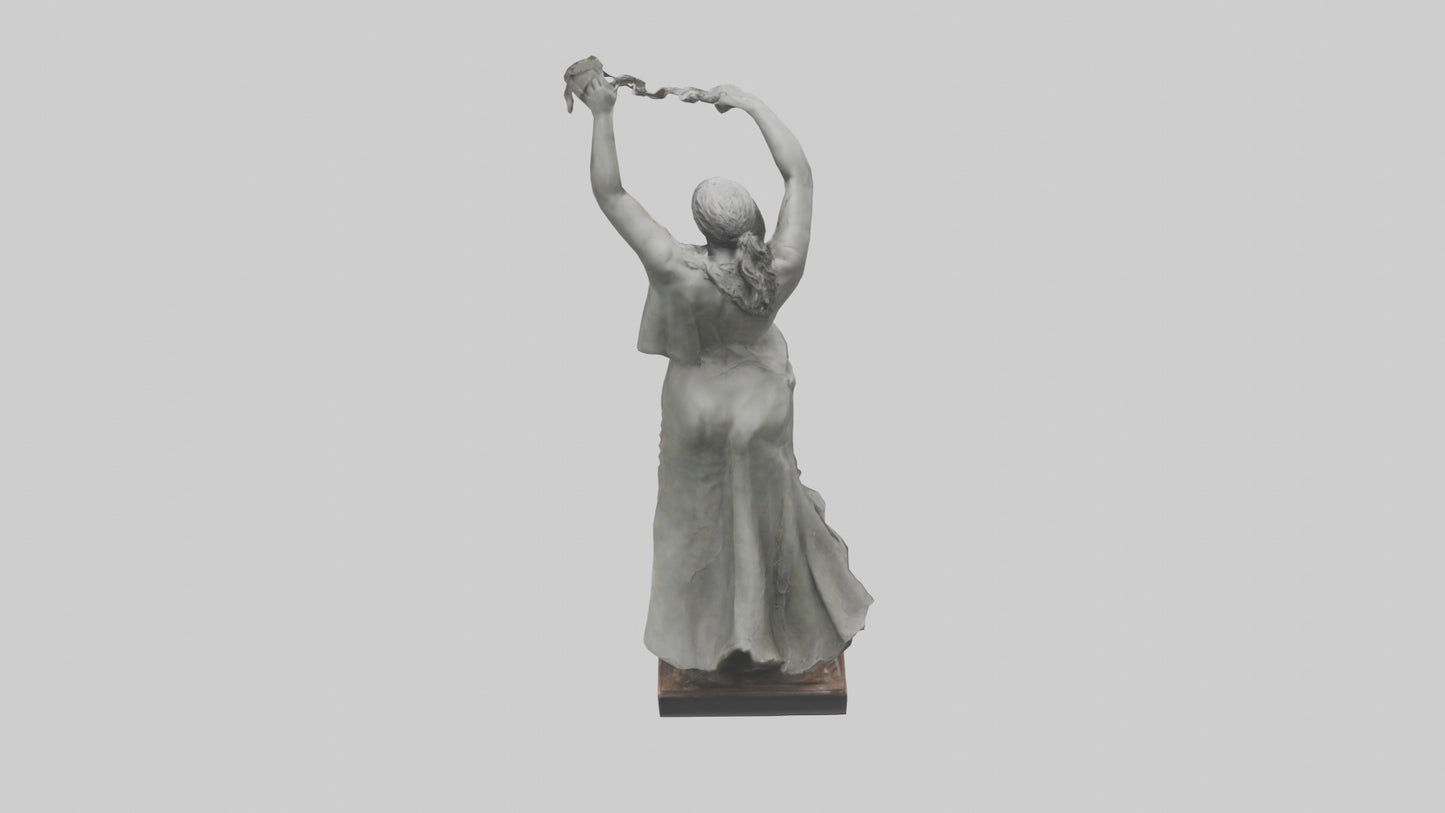 Reclaiming Freedom statue model VR / AR / low-poly