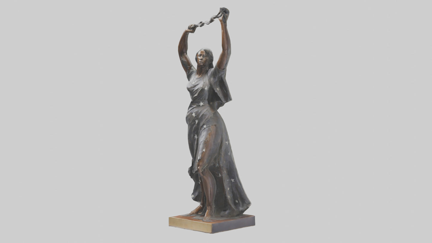 Reclaiming Freedom statue model VR / AR / low-poly