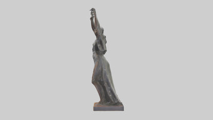Reclaiming Freedom statue model VR / AR / low-poly