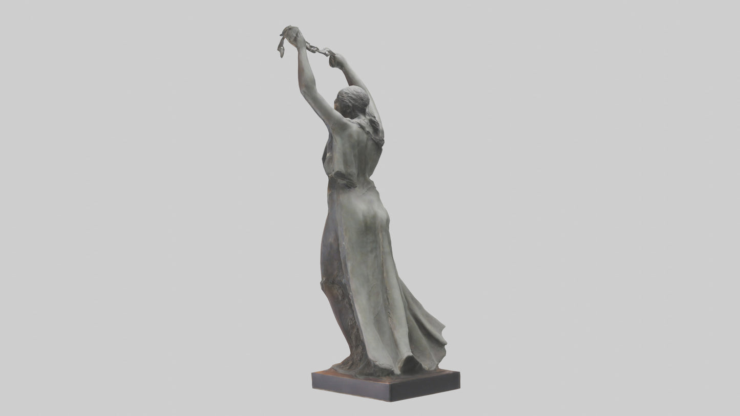 Reclaiming Freedom statue model VR / AR / low-poly