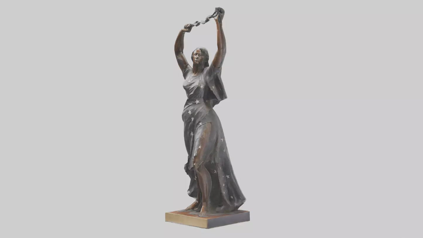 Reclaiming Freedom statue model VR / AR / low-poly