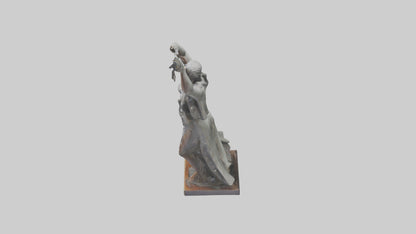 Reclaiming Freedom statue model VR / AR / low-poly