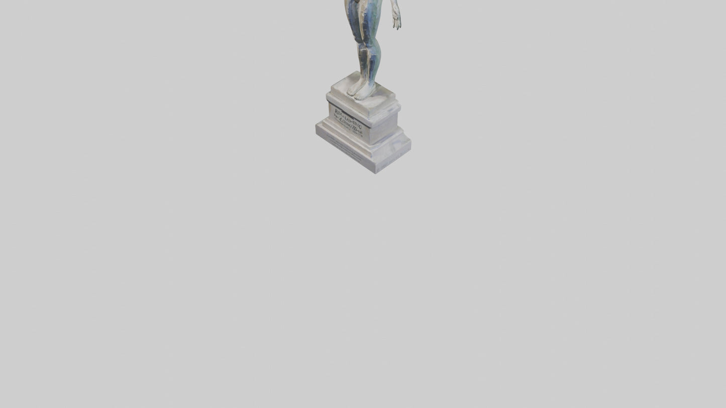 Reclaiming Peace statue model VR / AR / low-poly