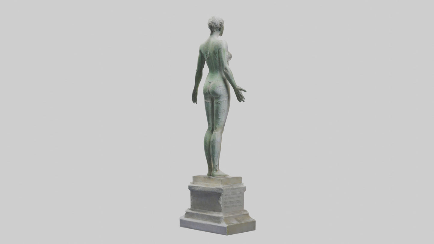 Reclaiming Peace statue model VR / AR / low-poly