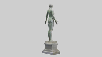 Reclaiming Peace statue model VR / AR / low-poly