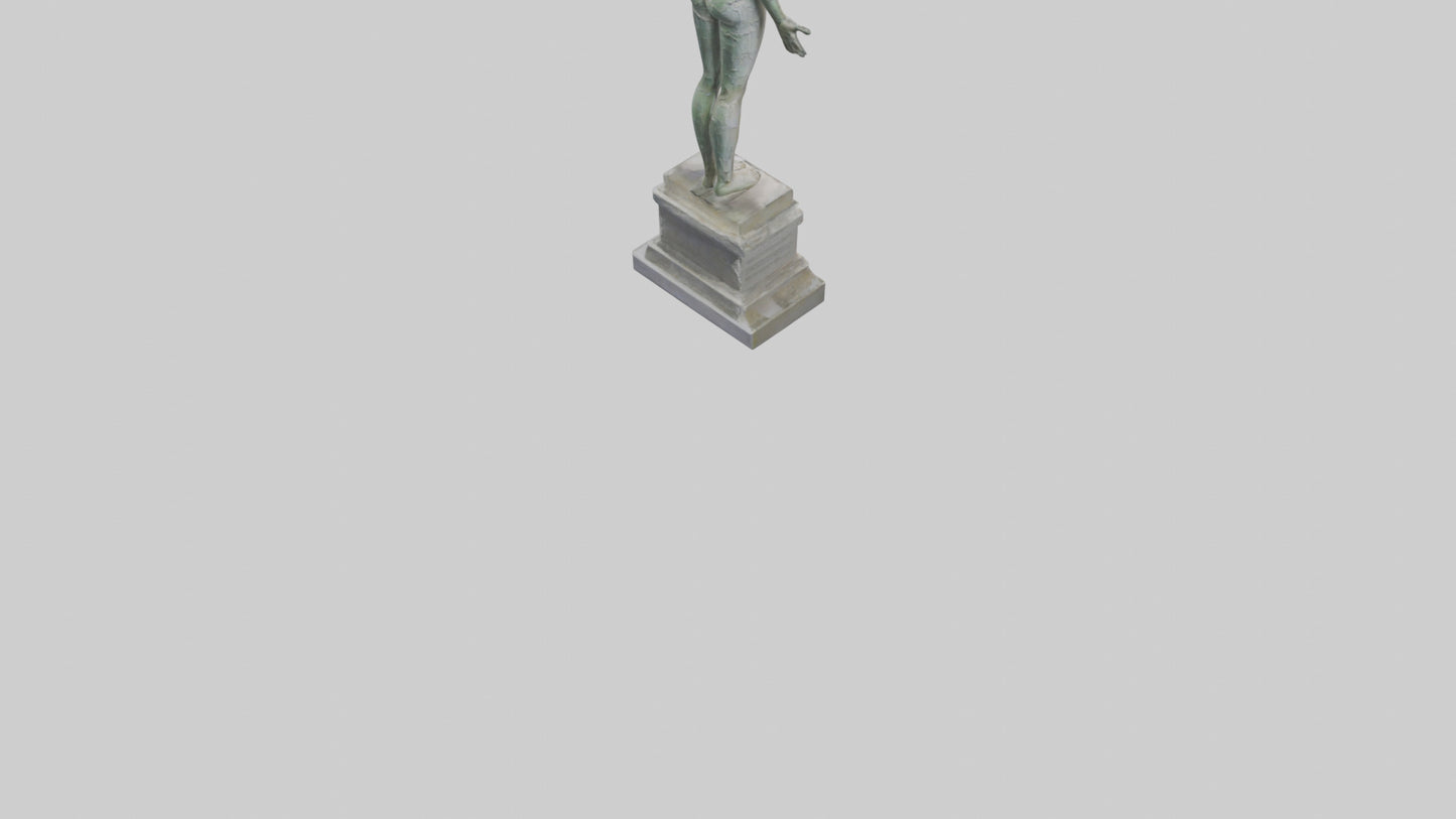 Reclaiming Peace statue model VR / AR / low-poly