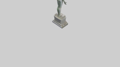 Reclaiming Peace statue model VR / AR / low-poly