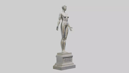 Reclaiming Peace statue model VR / AR / low-poly