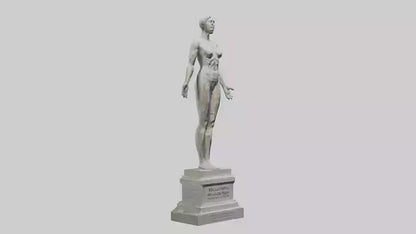 Reclaiming Peace statue model VR / AR / low-poly