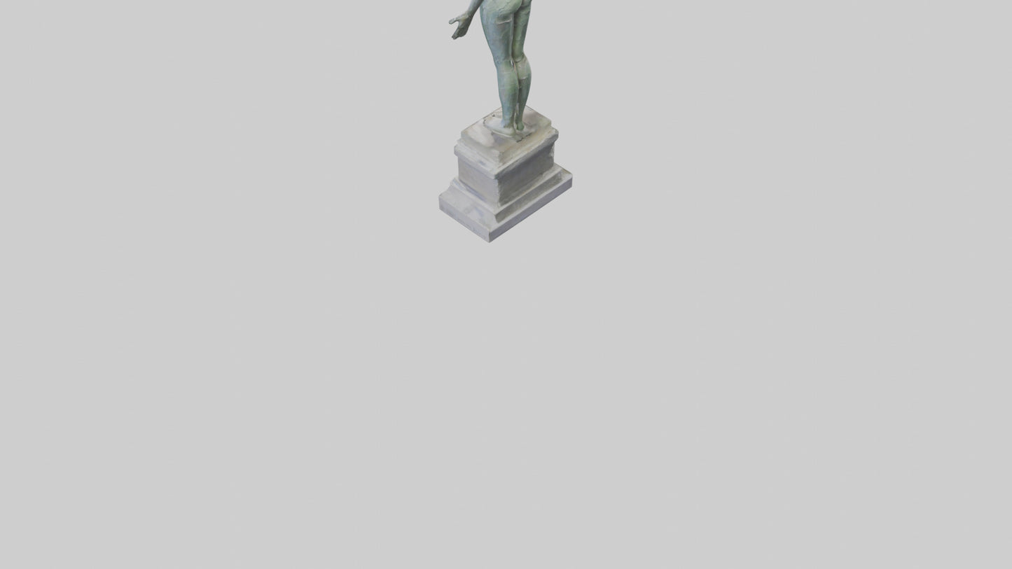 Reclaiming Peace statue model VR / AR / low-poly