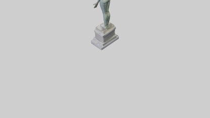 Reclaiming Peace statue model VR / AR / low-poly