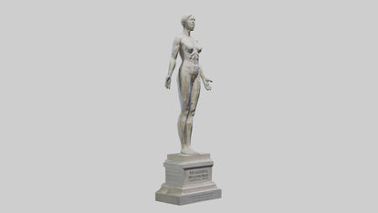Reclaiming Peace statue model VR / AR / low-poly