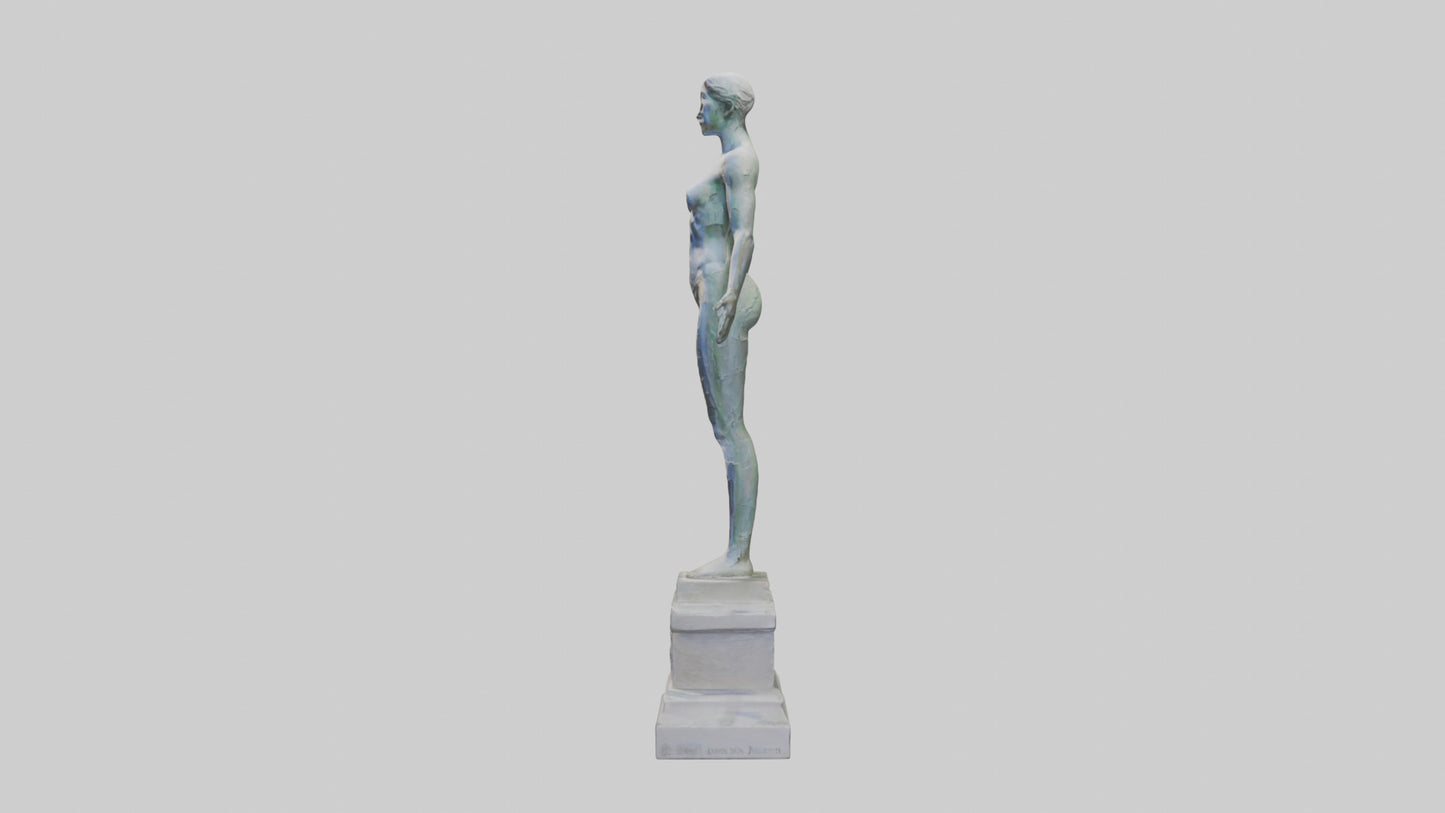 Reclaiming Peace statue model VR / AR / low-poly