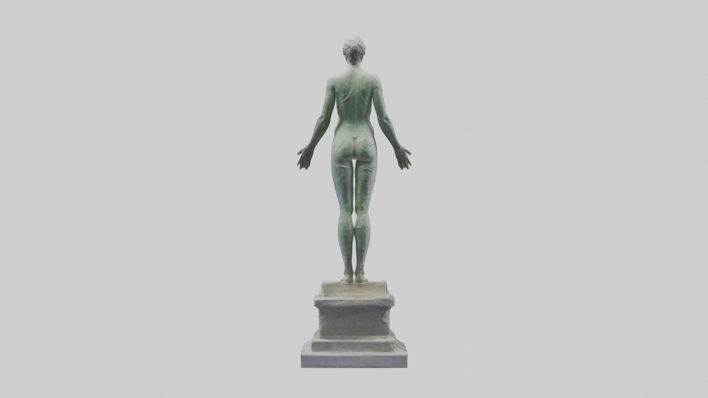 Reclaiming Peace statue model VR / AR / low-poly