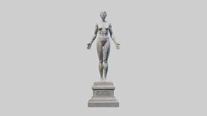 Reclaiming Peace statue model VR / AR / low-poly
