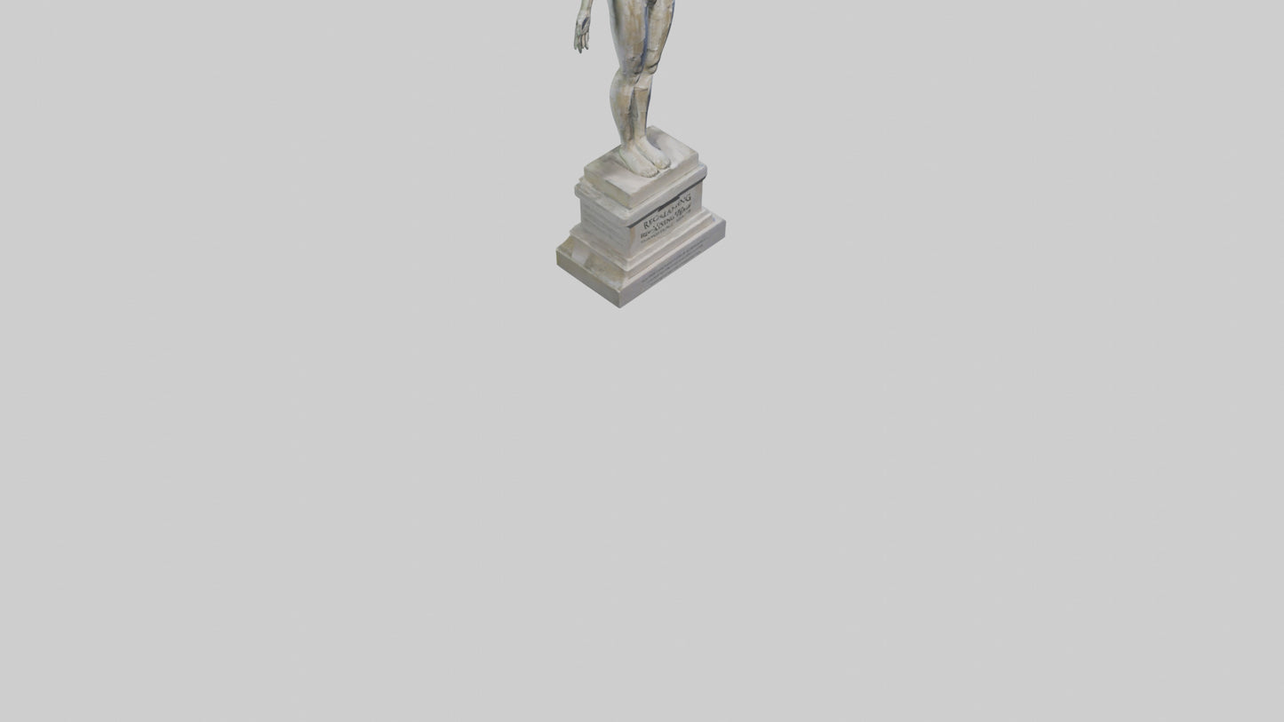 Reclaiming Peace statue model VR / AR / low-poly