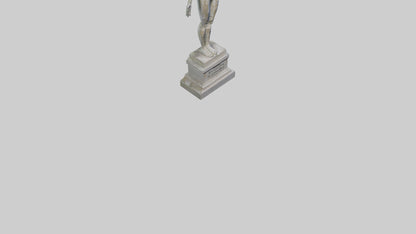 Reclaiming Peace statue model VR / AR / low-poly