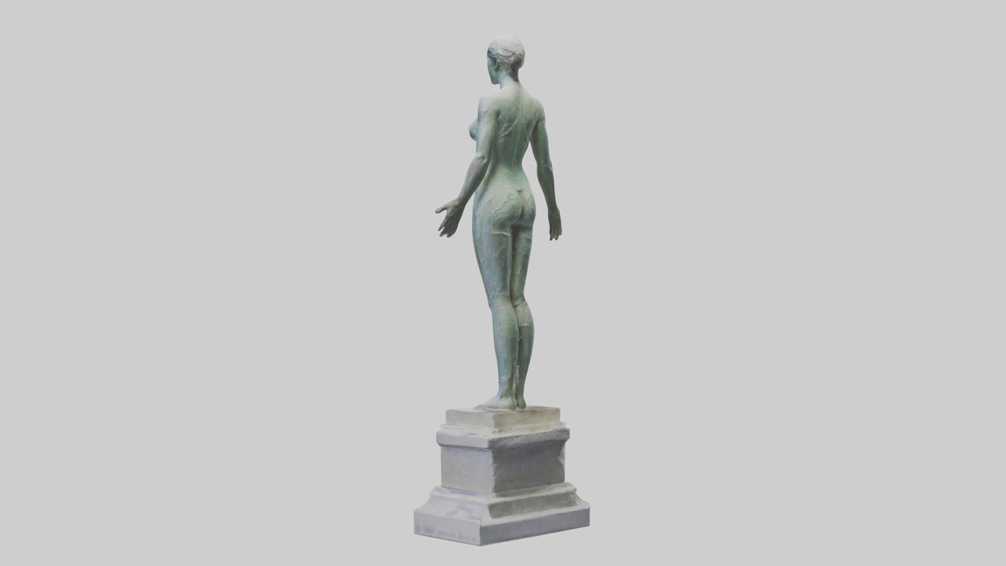 Reclaiming Peace statue model VR / AR / low-poly
