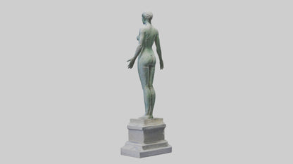 Reclaiming Peace statue model VR / AR / low-poly