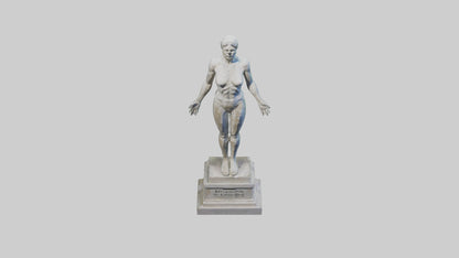 Reclaiming Peace statue model VR / AR / low-poly