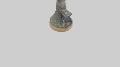 3D model Reclamation of Rights statue model VR / AR / low-poly