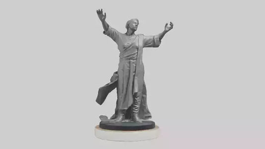 3D model Reclamation of Rights statue model VR / AR / low-poly