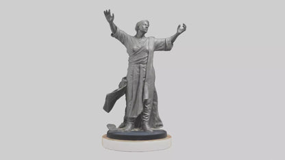 3D model Reclamation of Rights statue model VR / AR / low-poly