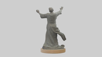 3D model Reclamation of Rights statue model VR / AR / low-poly