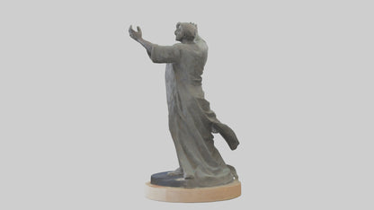3D model Reclamation of Rights statue model VR / AR / low-poly