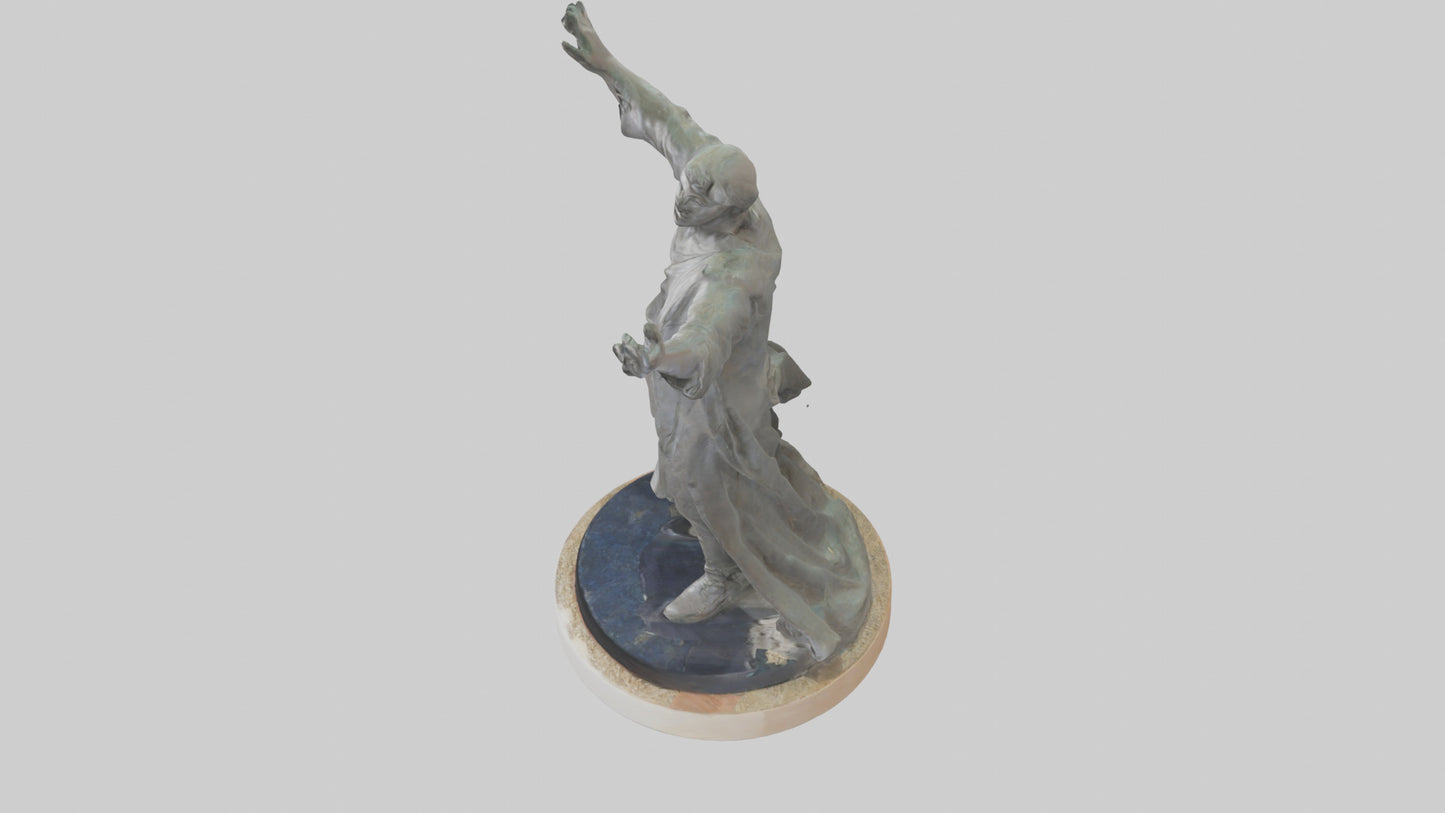 3D model Reclamation of Rights statue model VR / AR / low-poly