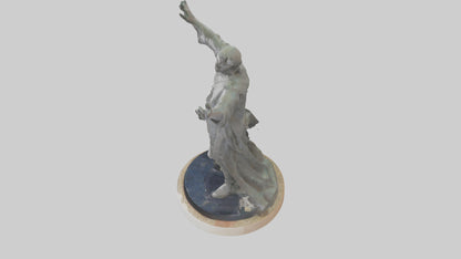 3D model Reclamation of Rights statue model VR / AR / low-poly