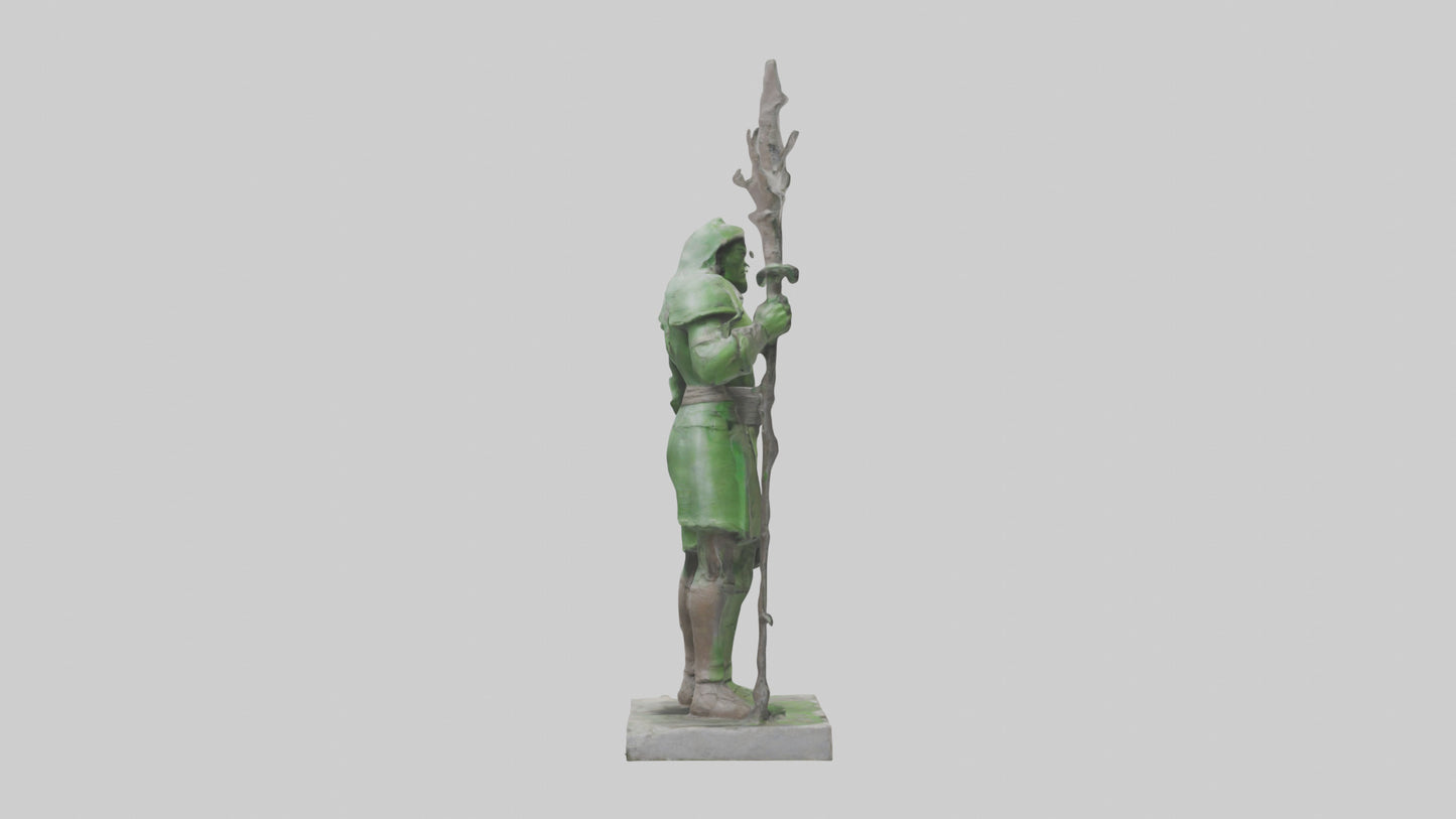 Recycle Earth Warrior Statue model VR / AR / low-poly