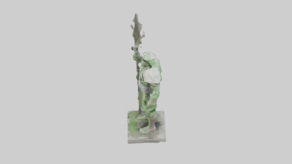 Recycle Earth Warrior Statue model VR / AR / low-poly