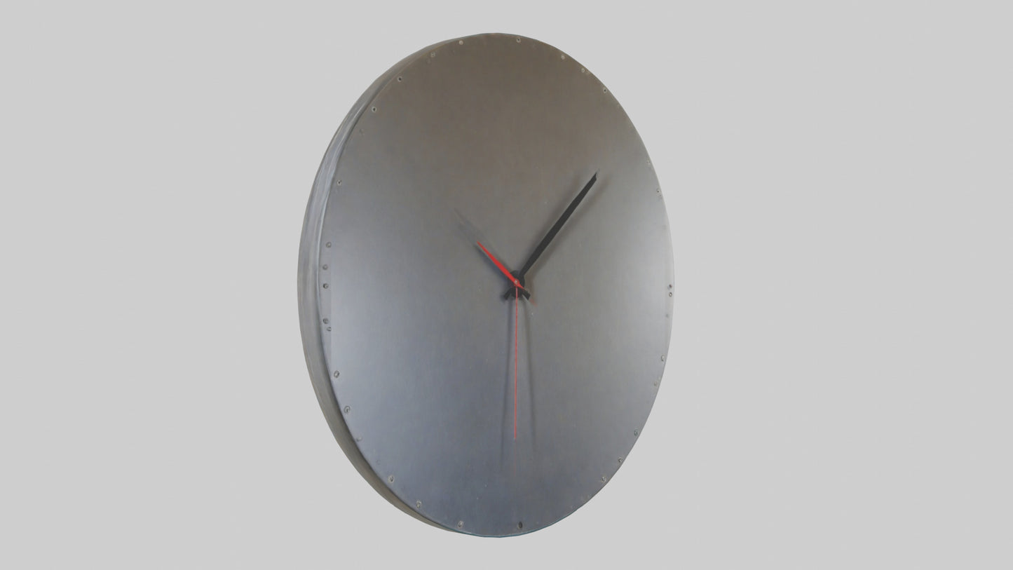 3D model Recycled Material Wall Clock model VR / AR / low-poly