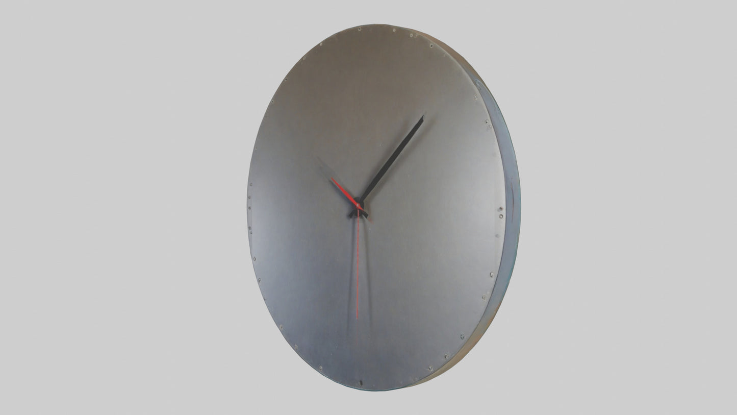 3D model Recycled Material Wall Clock model VR / AR / low-poly