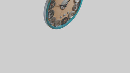 3D model Recycled Material Wall Clock model VR / AR / low-poly