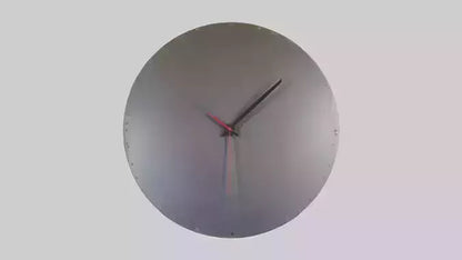 3D model Recycled Material Wall Clock model VR / AR / low-poly