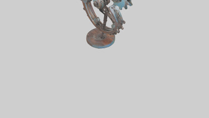 3D model Recycled metal artwork model VR / AR / low-poly