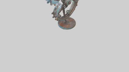 3D model Recycled metal artwork model VR / AR / low-poly